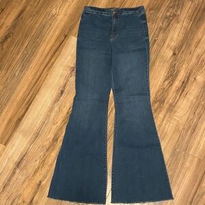 Stylish Navy Flare Jeans
